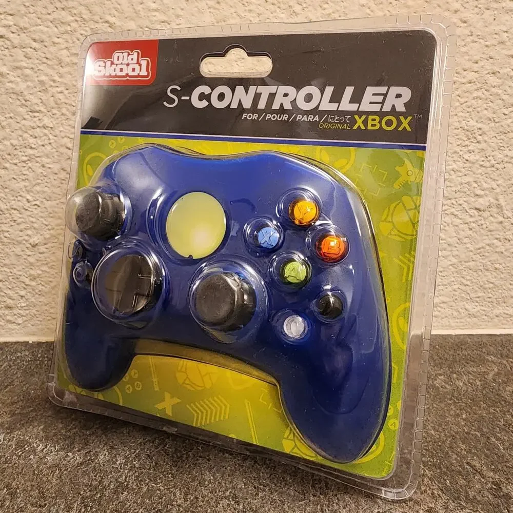 Xbox Controller Gamepad Type-S, Blue (NEW) - Microsoft - Old Skool